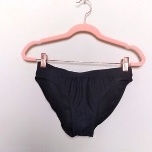 TYR Neutral Black Athletic Workout Bikini Bottoms with Drawstring Waist small